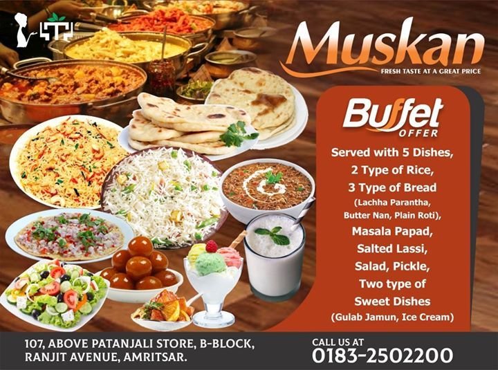 How Best Vegetarian Restaurants In Amritsar Can Help You Live a Better Life? 7 Muskan Restaurant Amritsar